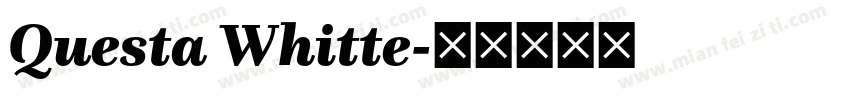 Questa Whitte字体转换